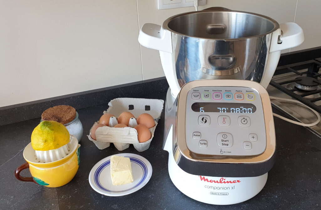 Molho holandês feito na Companion Moulinex